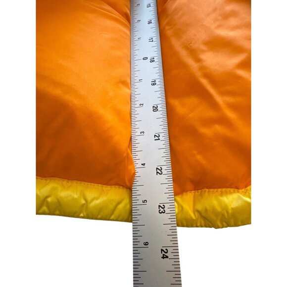 Vintage Tommy Jeans Yellow Puffer Vest Nylon Down Womens M Y2K Streetwear Logo - Picture 11 of 12